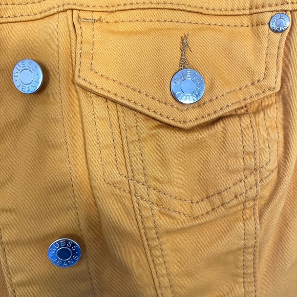 Guess Mustard Yellow Denin Jacket - Size S - Picture 3 of 5